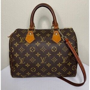 Authentic Louis Vuitton Vintage Monogram Speedy 25 Satchel Bag
